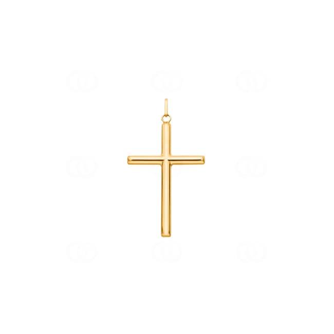 Pendant 750/18 K Yellow Gold Cross 17x27mm - 2799
