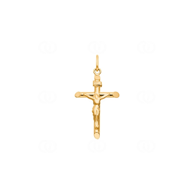Pendentif or jaune 750/18 ct 18x30mm, Crucifix Pendentif or jaune 750/18 ct 18x30mm, Crucifix - 2786