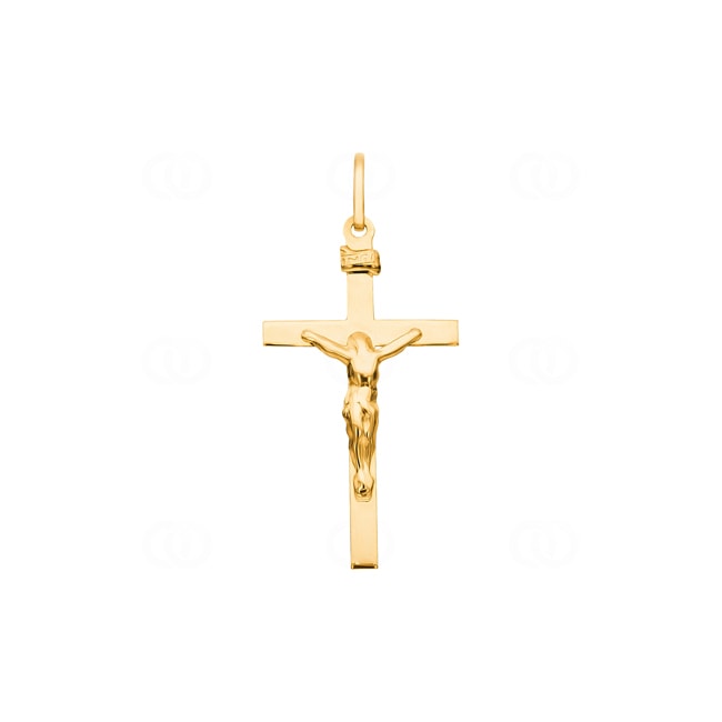 Pendentif or jaune 750/18 ct 20x33mm, Crucifix Pendentif or jaune 750/18 ct 20x33mm, Crucifix - 2806