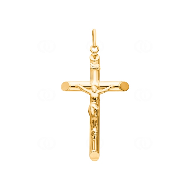 Pendant 750/18 K Yellow Gold 24x41mm, Crucifix - 2788