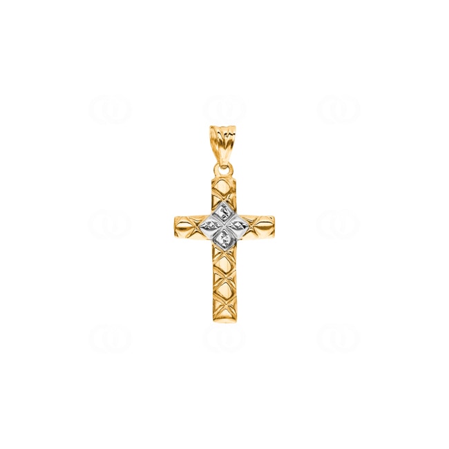 Anhänger 750/18 K Gelbgold Kreuz 29 x 18mm - AKH0035GG