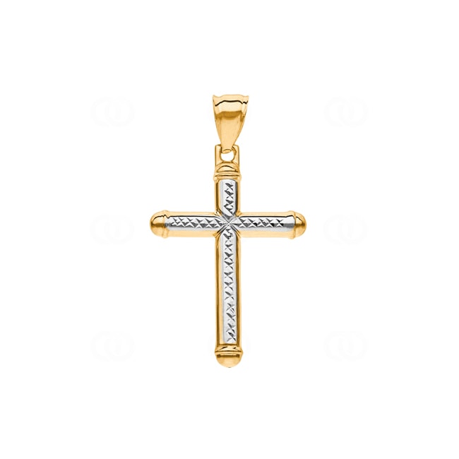 Anhänger 750/18 K Gelbgold Kreuz 37 x 25mm - AKH0015GG