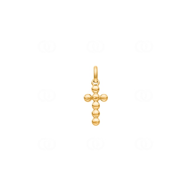 Pendentif or jaune 750/18 ct Croix 8x14mm - P54