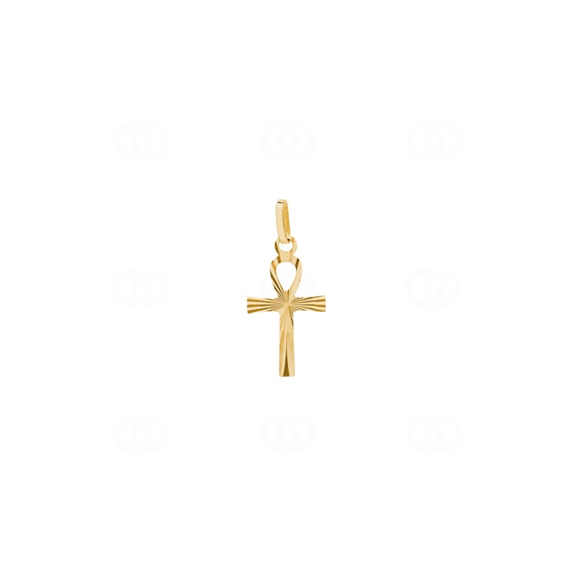 Pendentif or jaune 750/18 ct Ânkh croix 9x14mm - 20815