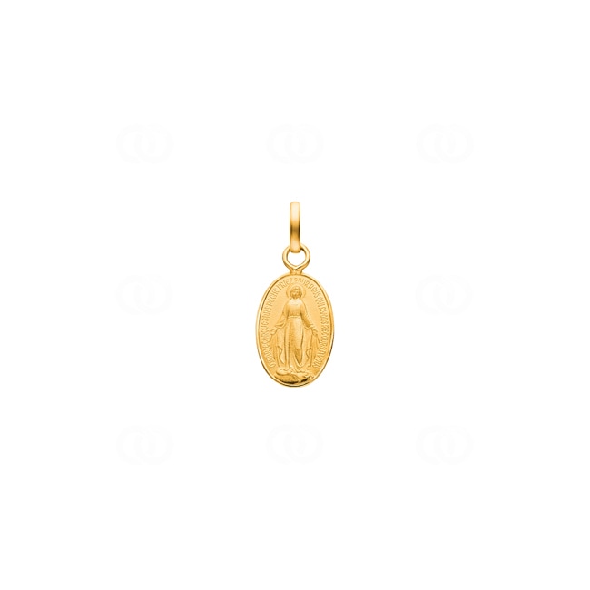 Pendant 750/18 K Yellow Gold Milagrosa Immaculata 9x14mm - 20489