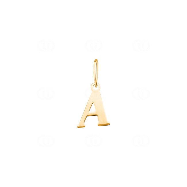 Pendant 750/18 K Yellow Gold, Letter A - 2950.1A