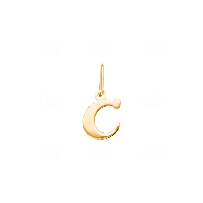 Pendant 750/18 K Yellow Gold Letter C - 2950.1C