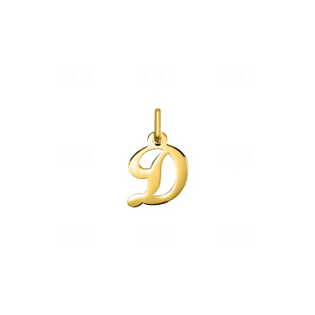 Pendentif or jaune 750/18 ct Lettre D - AY5016