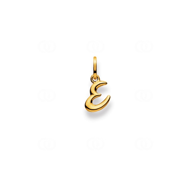 Pendentif or jaune 750/18 ct, Lettre E Pendentif or jaune 750/18 ct, Lettre E - 1156.05157/0052