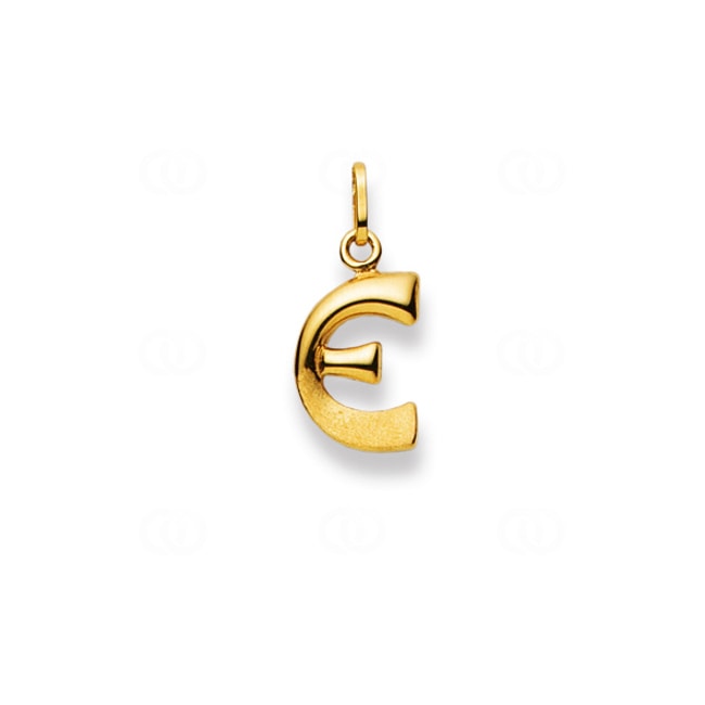 Pendant 750/18 K Yellow Gold, Letter E - 1156.07577/0050
