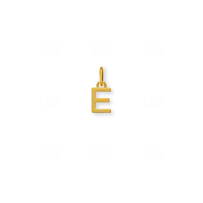 Pendant 750/18 K Yellow Gold, Letter E - AGO1200E
