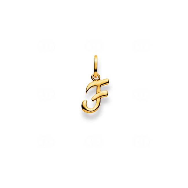 Pendentif or jaune 750/18 ct, Lettre F - 1156.05157/0062