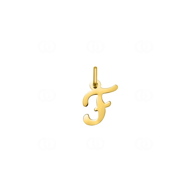 Pendentif or jaune 750/18 ct Lettre F - AY5018