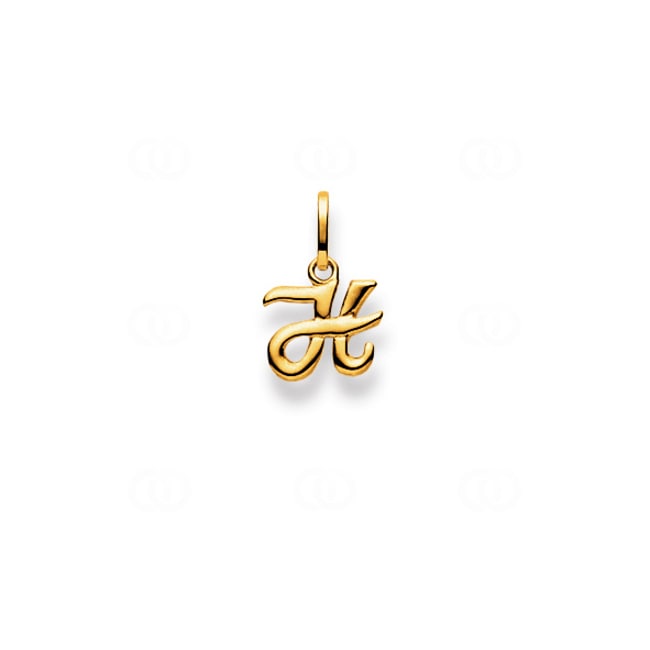 Pendentif or jaune 750/18 ct, Lettre H Pendentif or jaune 750/18 ct, Lettre H - 1156.05157/0082