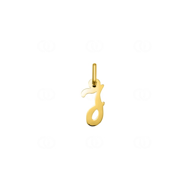 Pendentif or jaune 750/18 ct Lettre J - AY5022