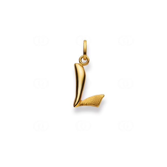Pendentif or jaune 750/18 ct, Lettre L Pendentif or jaune 750/18 ct, Lettre L - 1156.07577/0120