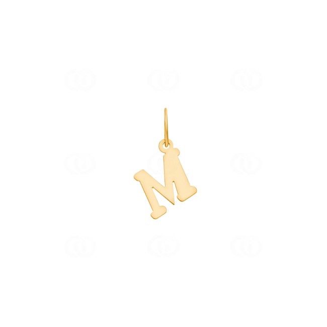 Pendentif or jaune 750/18 ct Lettre M - 2950.1M