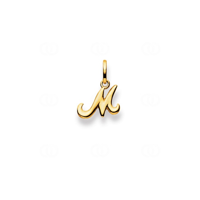 Pendant 750/18 K Yellow Gold, Letter M - 1156.05157/0132