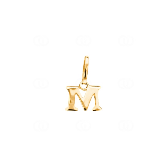 Pendant 750/18 K Yellow Gold, Letter M - 1156.08526/0130