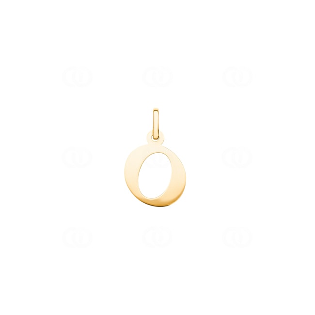 Pendentif or jaune 750/18 ct, Lettre O - 2920O