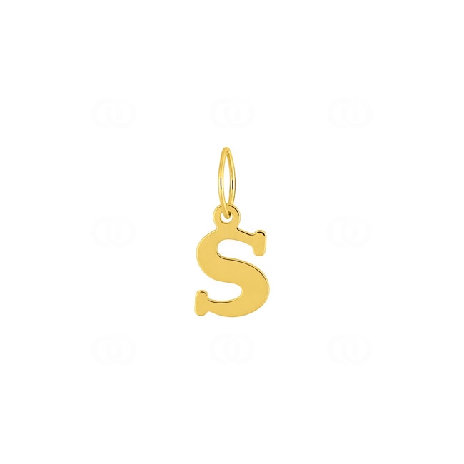 Pendentif or jaune 750/18 ct Lettre S - 2950.1S