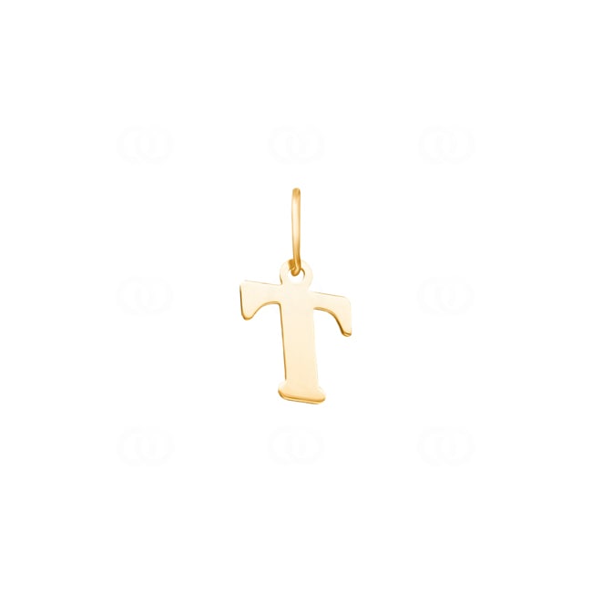 Pendant 750/18 K Yellow Gold, Letter T Pendant 750/18 K Yellow Gold, Letter T - 2950.1T