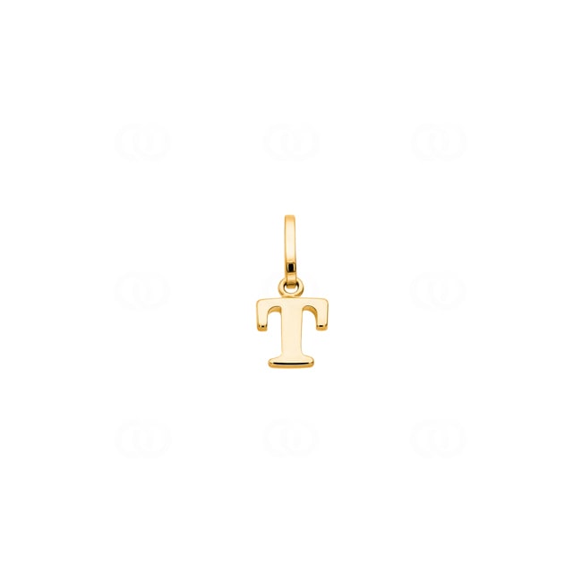 Pendentif or jaune 750/18 ct Lettre T - 1156.08526/0200