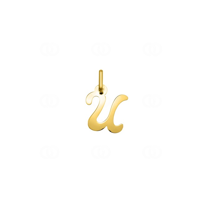 Pendant 750/18 K Yellow Gold Letter U - AY5033