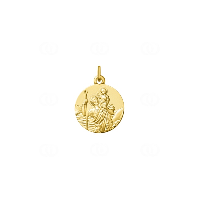 Pendentif or jaune 750/18 ct Saint christophe - AY3063