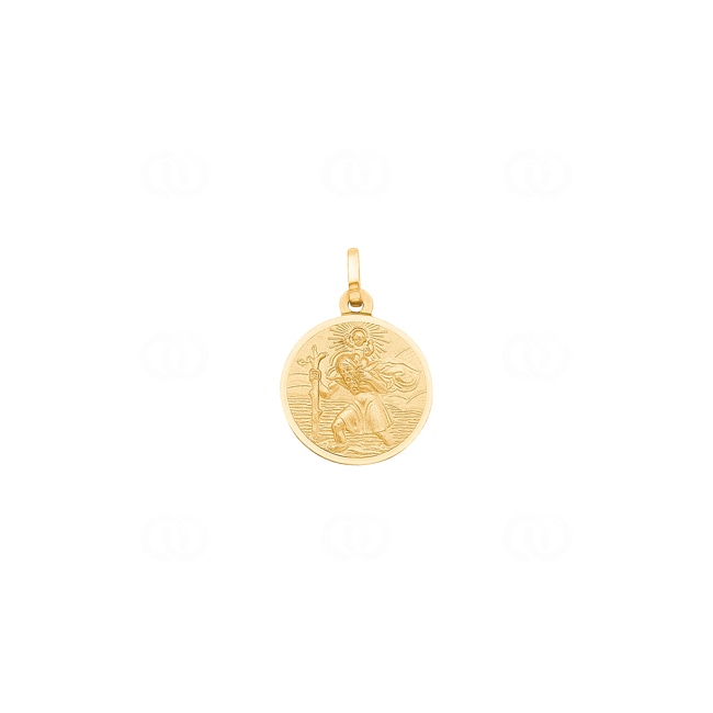 Pendentif or jaune 750/18 ct Saint christophe - AME104214