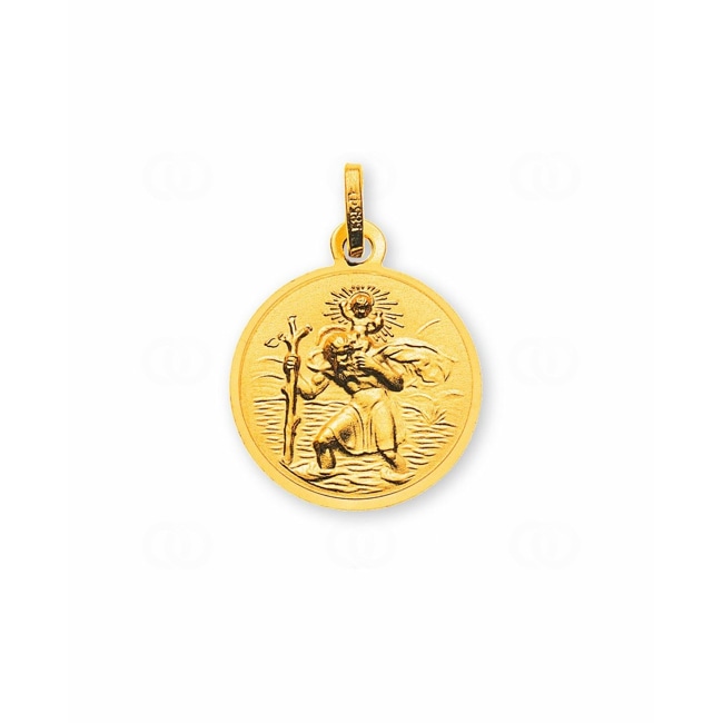 Pendentif or jaune 750/18 ct, Christophorus Pendentif or jaune 750/18 ct, Christophorus - AME104216