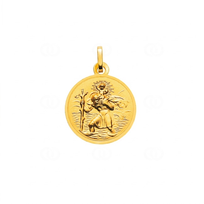 Anhänger 750/18 K Gelbgold Christophorus - AME104216