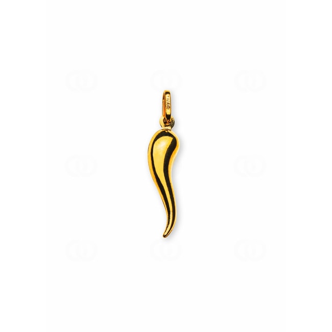 Pendant 750/18 K Yellow Gold, Cornetto - AGO1020