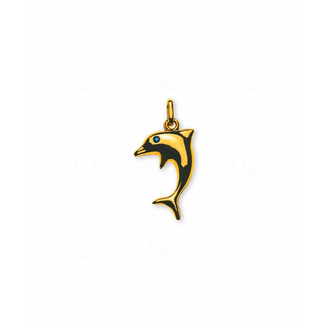 Pendant 750/18 K Yellow Gold Dolphin - AFA1007