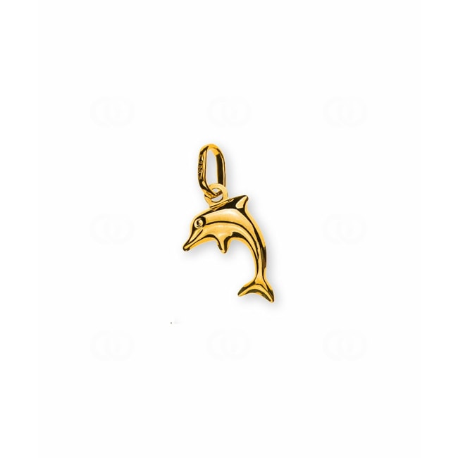 Pendant 750/18 K Yellow Gold Dolphin - AGO1009