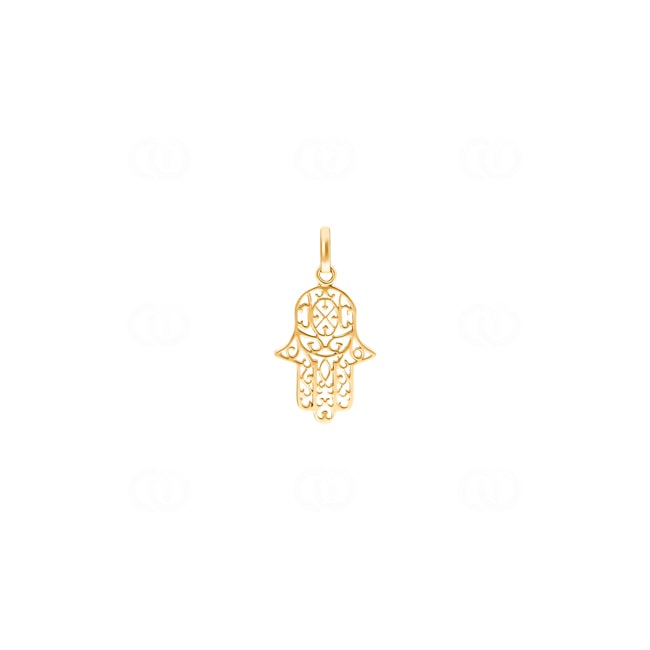 Pendant 750/18 K Yellow Gold, Hand of Fatima - 1156.08098/0002