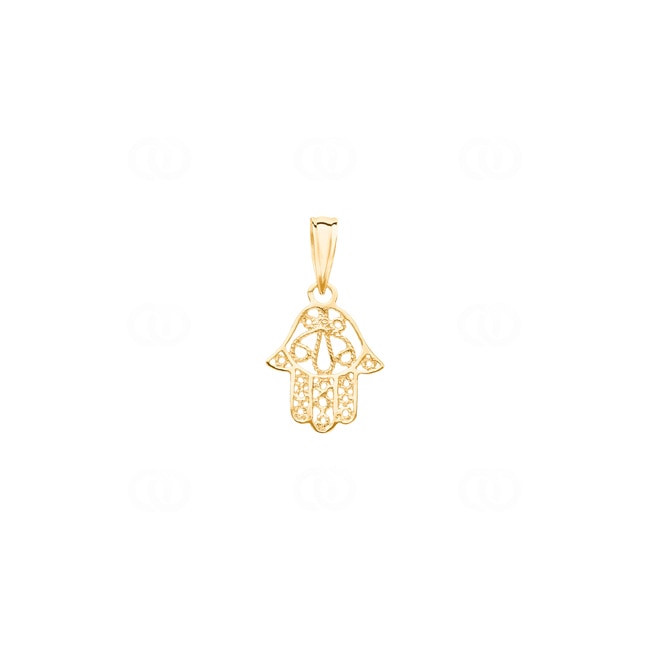 Pendant 750/18 K Yellow Gold, Fatimas Hand - 642101