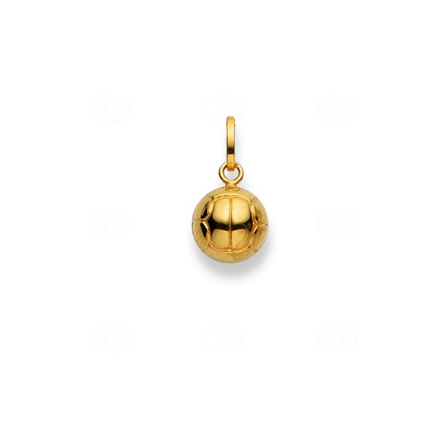 Pendant 750/18 K Yellow Gold Football - 1156.06686/0007
