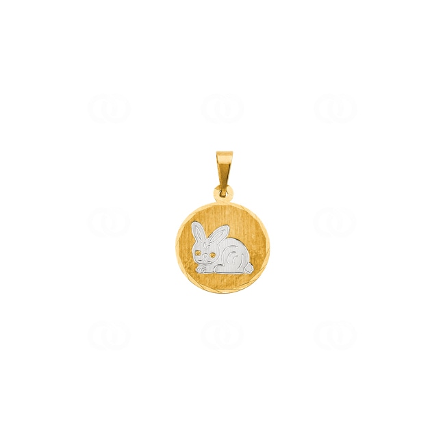 Pendentif or jaune 750/18 ct Lapin - 8228