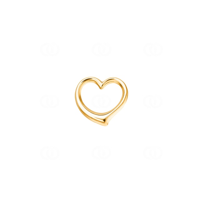 Pendant 750/18 K Yellow Gold Heart - 1156.05925/0007