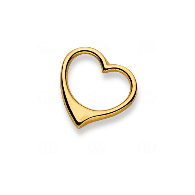 Pendant 750/18 K Yellow Gold Heart - 1156.06778/0009