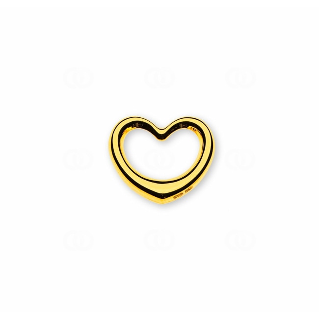 Pendant 750/18 K Yellow Gold Heart - AHE1029