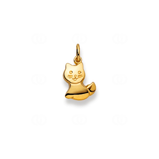 Pendentif or jaune 750/18 ct Chat - 1156.08340/0001