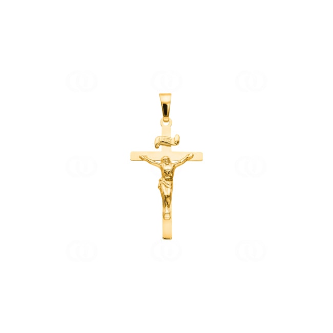 Pendentif or jaune 750/18 ct, Croix - 1158.01227/0006