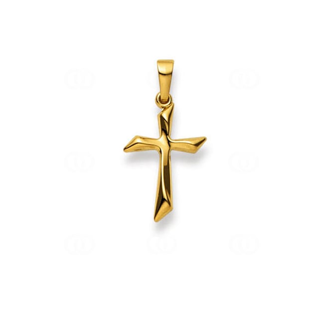 Anhänger 750/18 K Gelbgold Kreuz - 1158.02415/0002