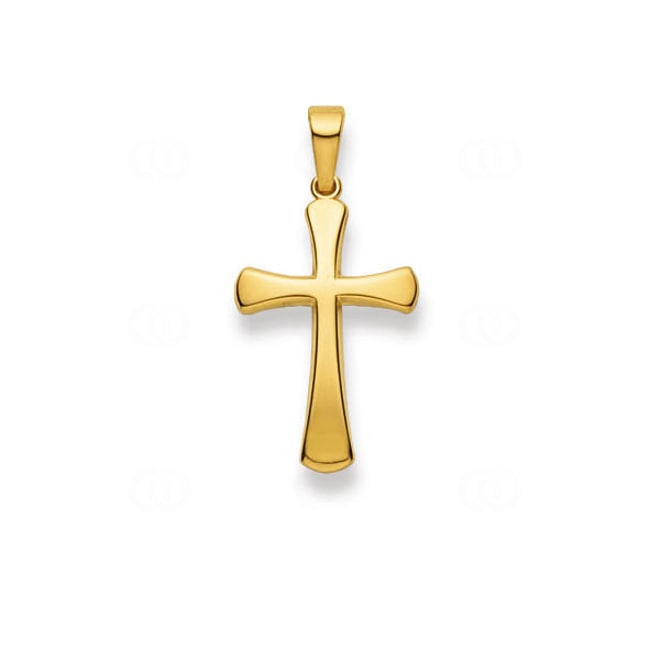 Anhänger 750/18 K Gelbgold, Kreuz - 1158.02419/0002