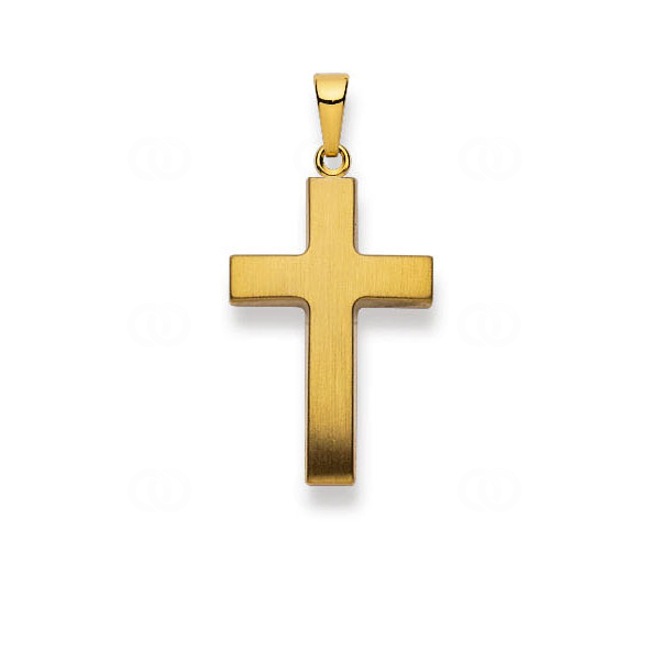 Pendentif or jaune 750/18 ct, Croix - 1158.02742/0001