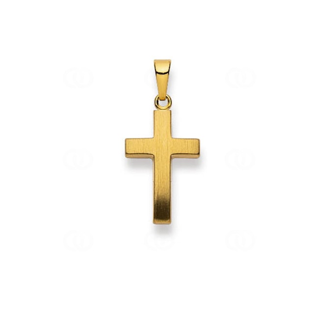 Pendentif or jaune 750/18 ct Croix - 1158.02777/0001