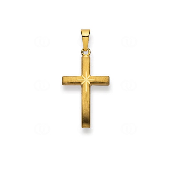 Pendentif or jaune 750/18 ct, Croix Pendentif or jaune 750/18 ct, Croix - 1158.03081/0001