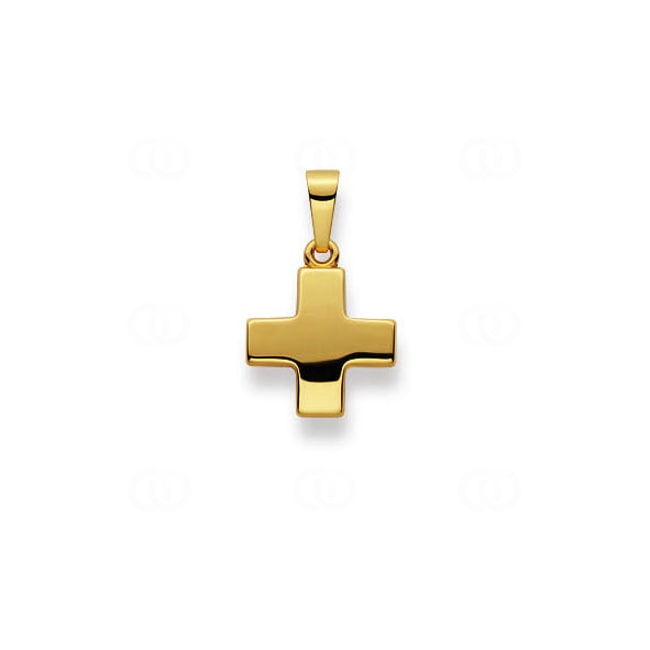 Pendentif or jaune 750/18 ct Croix - 1158.03370/0001